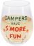 Pavilion Wild Woods Lodge Stemless Wine Glass Campers have S'More Fun