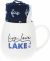 Pavilion Warm & Toe-Sty Mug/Sock Set Lake