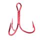 Mustad Triple Grip Extra Short Shank Treble Hooks - Red