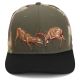 Paramount Outdoors Fighting Bucks Deer Rut Cap 6 Panel Riverside Wax Cloth Visor