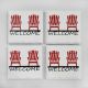 Panam Ceramic Coasters Welcome Chairs Set of 4