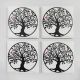 Panam Ceramic Coasters Tree of Life Set of 4