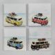 Panam Ceramic Coasters VW Bus at the Beach Set of 4