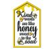 inVintage Metal Embossed Sign Words Honey Soul