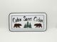 inVintage Metal Embossed Sign Cabin Sweet Cabin